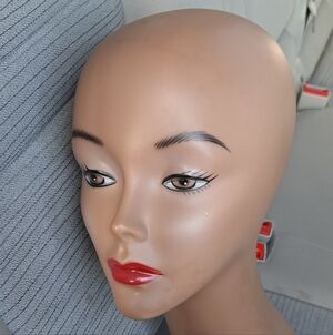 (4)REALISTIC LIFELIKE PVC WIG MANNEQUIN HEAD FOR WIGS& DISPLAY